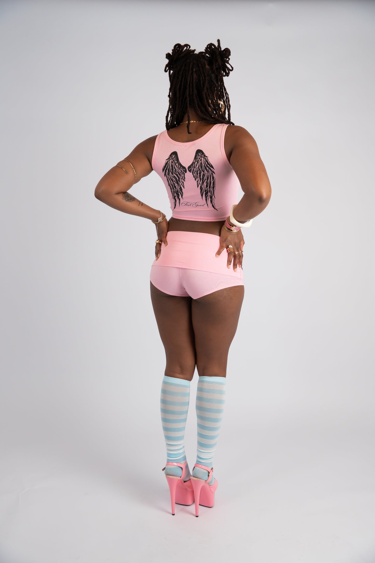ONLY ANGEL BABY PINK SET